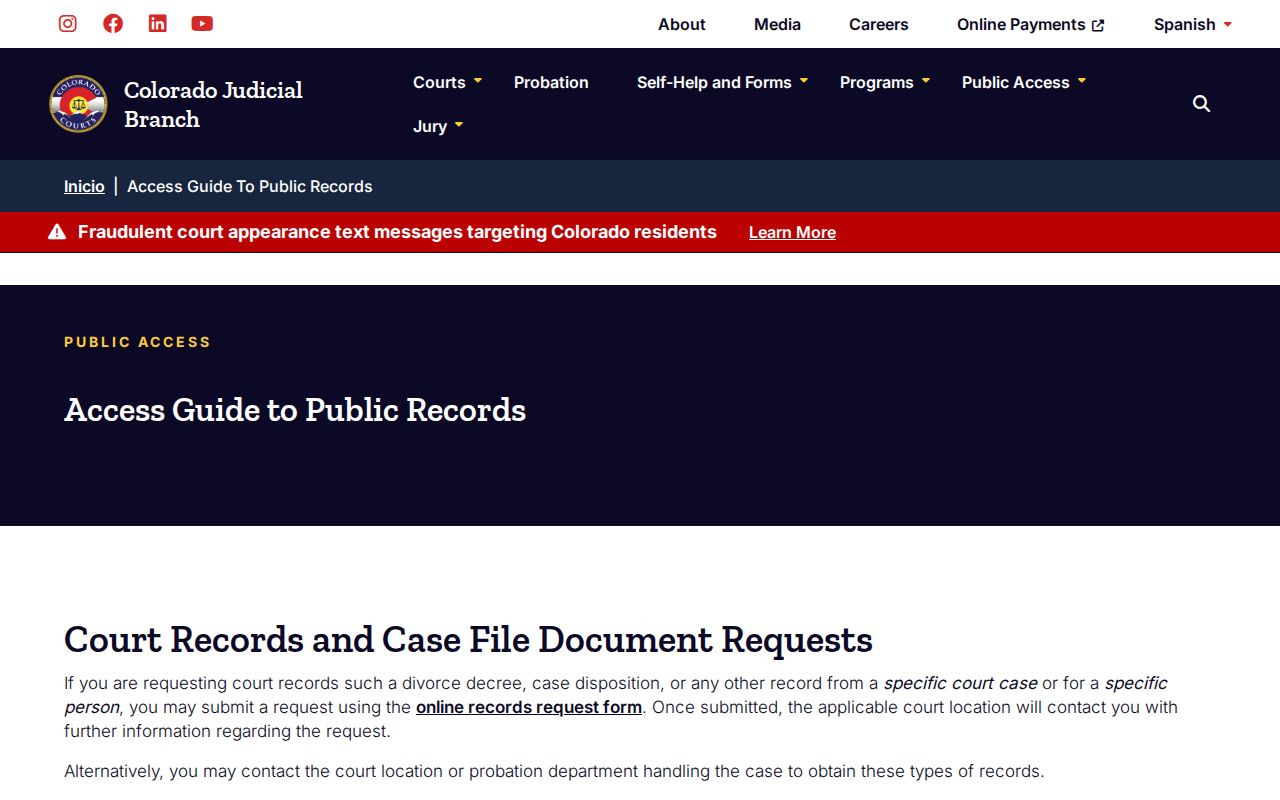 San Miguel County active warrant records request instructions
